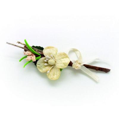 PICK FIORE IN VELLUTO CON PISTILLI LUNGHEZZA 8 CM 10 PEZZI