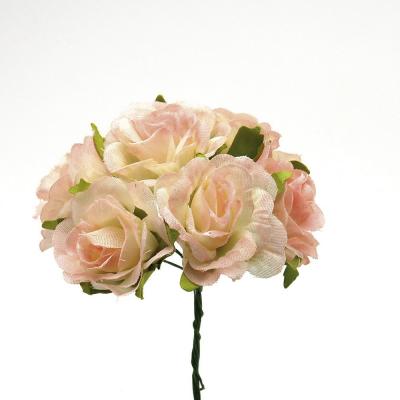 ROSA ARTIFICIALE IN TESSUTO Ø 4 CM 36 PEZZI