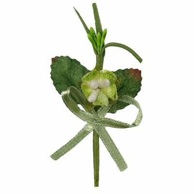 PICK CON FIORE ARTIFICIALE IN VELLUTO LUNGHEZZA 7 CM 10 PEZZI
