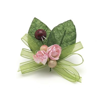 PICK ROSA IN CARTA CON COCCINELLA Ø 5,5 10 PEZZI