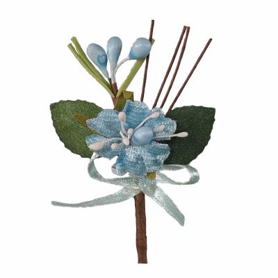 PICK FIORE IN VELLUTO CON PISTILLI LUNGHEZZA 8 CM 10 PEZZI