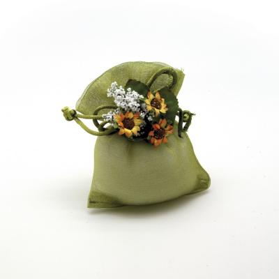 SACCHETTO IN ORGANZA CON TIRANTE 9X12 CM 10 PEZZI
