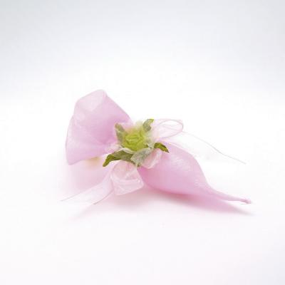 SACCHETTO CONO IN ORGANZA CON NASTRO DI CHIUSURA LUNGHEZZA 19 CM 10 PEZZI