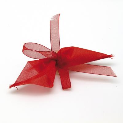 SACCHETTO CONO MONOCONFETTO IN ORGANZA CON NASTRO DI CHIUSURA LUNGHEZZA 10 CM 100 PEZZI