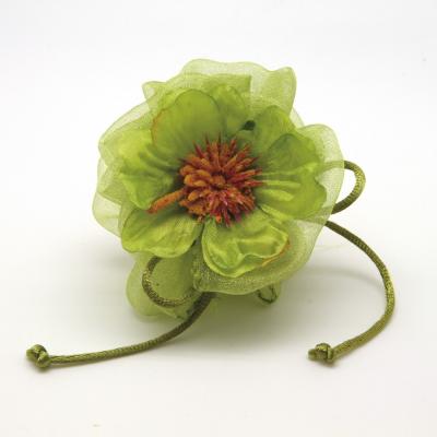 SACCHETTO TUBOLARE IN ORGANZA CON TIRANTE 32X7 CM 10 PEZZI