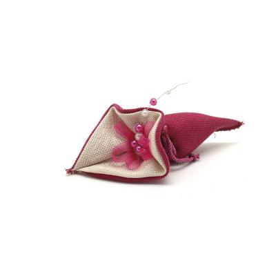 SACCHETTO CONO IN COTONE BICOLORE CON TIRANTE LUNGHEZZA 18 CM 10 PEZZI