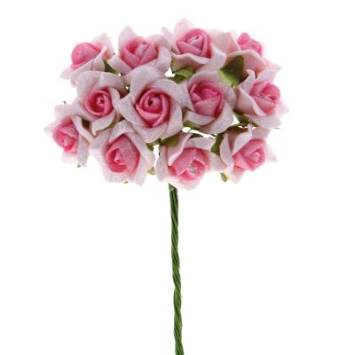 ROSA IN POLIFOAM PERLATA Ø 2 CM 36 PEZZI