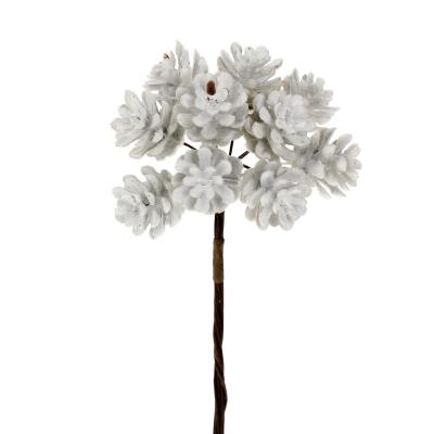 PIGNE ARTIFICIALI CON GLITTER Ø 1,5 CM 72 PEZZI