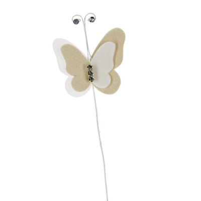 FARFALLA IN POLIFOAM CON STRASS Ø 5,5 CM 20 PEZZI