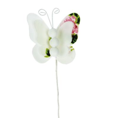 FARFALLA IN POLIFOAM CON STRASS Ø 5,5 CM 20 PEZZI