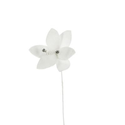 FIORE IN POLIFOAM CON STRASS Ø 6 CM 24 PEZZI