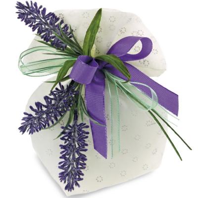 SACCHETTO IN TESSUTO VOILE MARGHERITE CON TIRANTE 13X11X10 CM 10 PEZZI