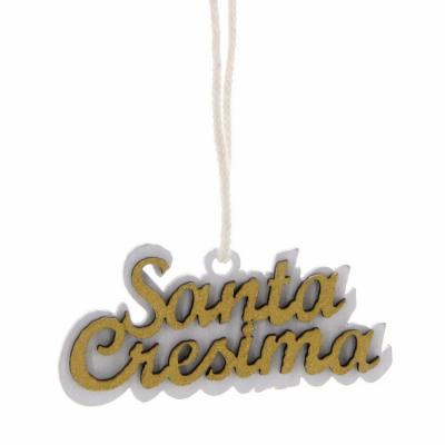 DECORAZIONE SANTA CRESIMA Ø 5 CM 10 PEZZI