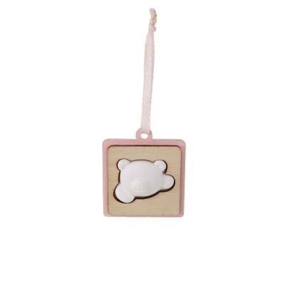DECORAZIONE QUADRATA ORSETTO 3,5 X 3,5 CM  10 PEZZI