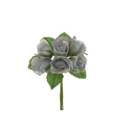 ROSA IN TESSUTO Ø 2,5 CM 36 PEZZI