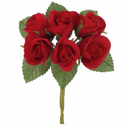 ROSA IN TESSUTO Ø 2,5 CM 36 PEZZI