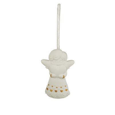 ANGELO GRANDE CUORE LARGHEZZA 6,5 CM ALTEZZA 10 CM 24 PEZZI
