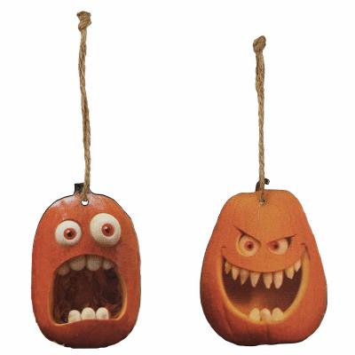 DECORAZIONE ZUCCHE HALLOWEEN ASST Ø 7 CM 12 PEZZI