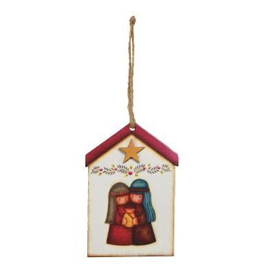 DECORAZIONE PRESEPE GRANDE ALTEZZA 10 CM LARGHEZZA 7 CM 6 PEZZI