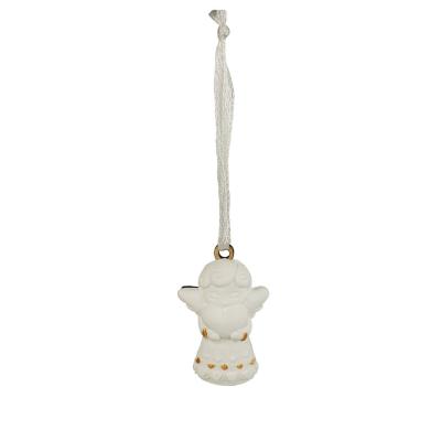 ANGIOLETTO CUORE BIANCO CON NASTRO LARGHEZZA  3 CM ALTEZZA 4 CM 12 PEZZI 