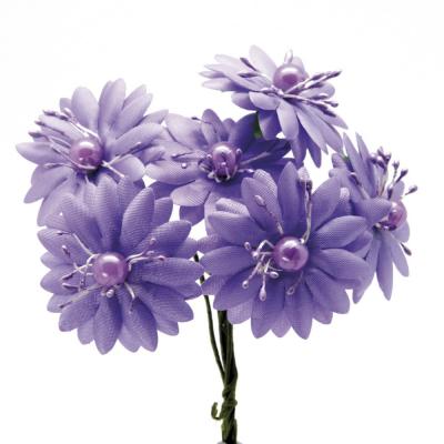 MARGHERITA IN RASO Ø 3,5 CM 72 PEZZI