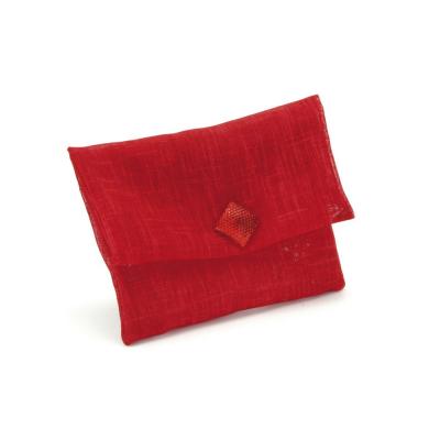 SACCHETTO POCHETTE IN TESSUTO TIPO LINO 9X12 CM 5 PEZZI