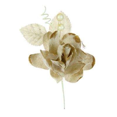PICK DI MAGNOLIA IN COTONE E VOILE ANNIVERSARIO LUNGHEZZA 16 CM 10 PEZZI