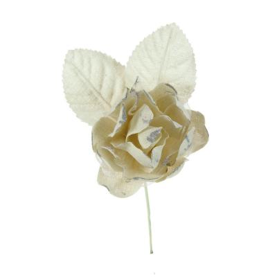 PICK DI MAGNOLIA IN COTONE E VOILE ANNIVERSARIO LUNGHEZZA 16 CM 10 PEZZI