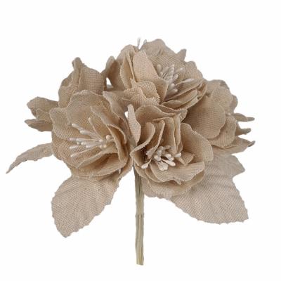 GARDENIA IN COTONE Ø 5 CM 36 PEZZI