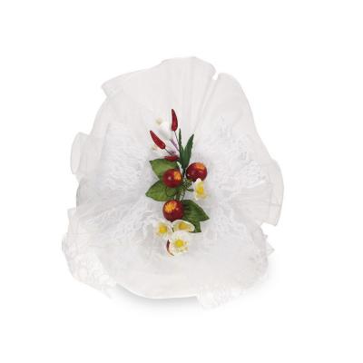 TONDO IN ORGANZA BORDATA Ø 120 CM 5 PEZZI