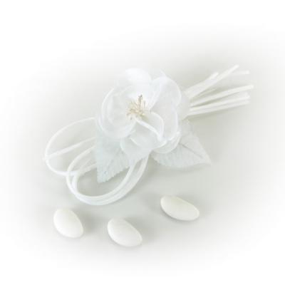 PICK CAMELIA IN RASO E ORGANZA LUNGHEZZA 18 CM 6 PEZZI