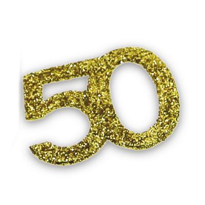 DECORAZIONE 50° ANNIVERSARIO Ø 2,5 CM 10 PEZZI