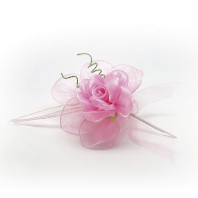 PICK ROSA IN ORGANZA CON RACCHETTE LUNGHEZZA 18 CM 10 PEZZI