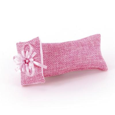 SACCHETTO A POCHETTE IN TESSUTO CON DECORAZIONE MARGHERITA 5X11 CM 10 PEZZI