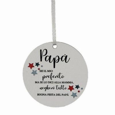 DECORAZIONE FESTA PAPA' Ø 7 CM 10 PEZZI 