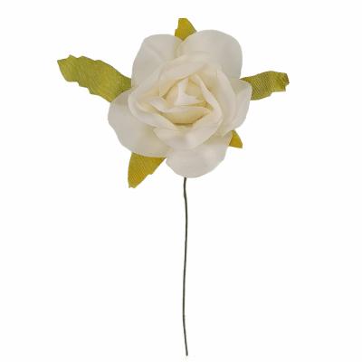 ROSA IN TESSUTO Ø 5 CM 10 PEZZI