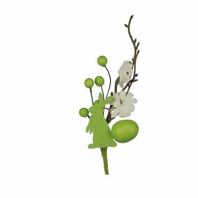 PICK PASQUA CON CONIGLIO E UOVA LUNGHEZZA 14 CM  4 PEZZI
