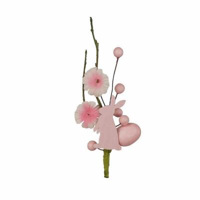 PICK PASQUA CON CONIGLIO E UOVA LUNGHEZZA 14 CM  4 PEZZI