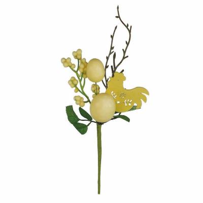 PICK PASQUA CON GALLINA E UOVA LUNGHEZZA 28 CM 1 PEZZO 