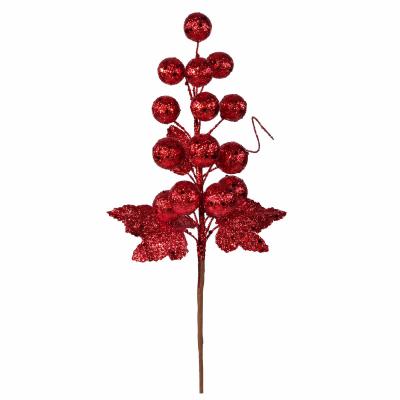 RAMO DI UVA CON GLITTER LUNGHEZZA 28 CM 72 PEZZI
