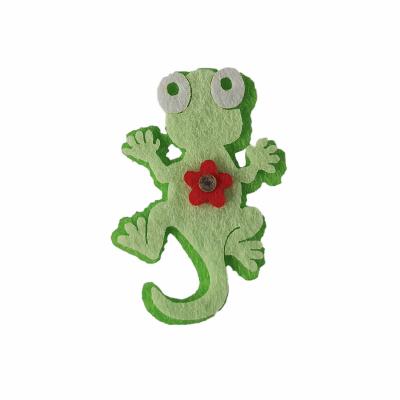 DECORAZIONE GECO IN FELTRO Ø 5 CM 10 PEZZI