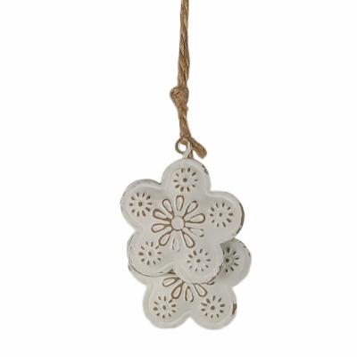 DECORAZIONE DA APPENDERE FIORI IN METALLO Ø 4 CM 6 PEZZI
