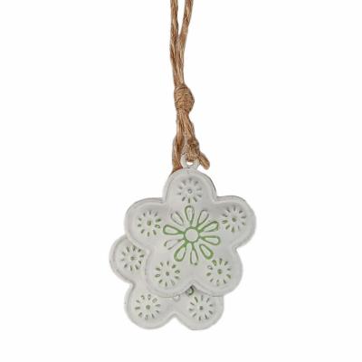 DECORAZIONE DA APPENDERE FIORI IN METALLO Ø 4 CM 6 PEZZI