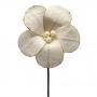 CAMELIA ARTIFICIALE IN COTONE CON GLITTER Ø 12 CM 6 PEZZI