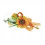 PICK CON GIRASOLI IN POLIFOAM E RACCHETTE LUNGHEZZA 12 CM 10 PEZZI