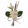 PICK FIORE IN VELLUTO CON PISTILLI LUNGHEZZA 8 CM 10 PEZZI