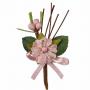 PICK FIORE IN VELLUTO CON PISTILLI LUNGHEZZA 8 CM 10 PEZZI
