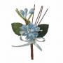 PICK FIORE IN VELLUTO CON PISTILLI LUNGHEZZA 8 CM 10 PEZZI