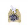 SACCHETTO IN COTONE LINEA MARE CONCHIGLIA 8X8 CM 10 PEZZI