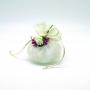 SACCHETTO POUF IN ORGANZA CON TIRANTE PER COMUNIONE 9X7 CM 10 PEZZI 